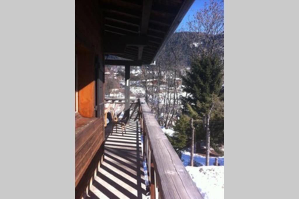 Charmant Appartement Dans Chalet Les Carroz d'Araches Bagian luar foto